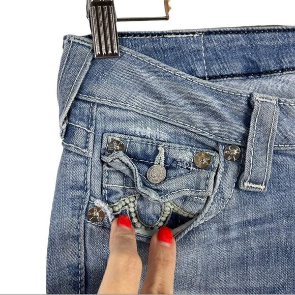 True Religion Straight Leg Light Wash Jeans 27 - Picture 3 of 14